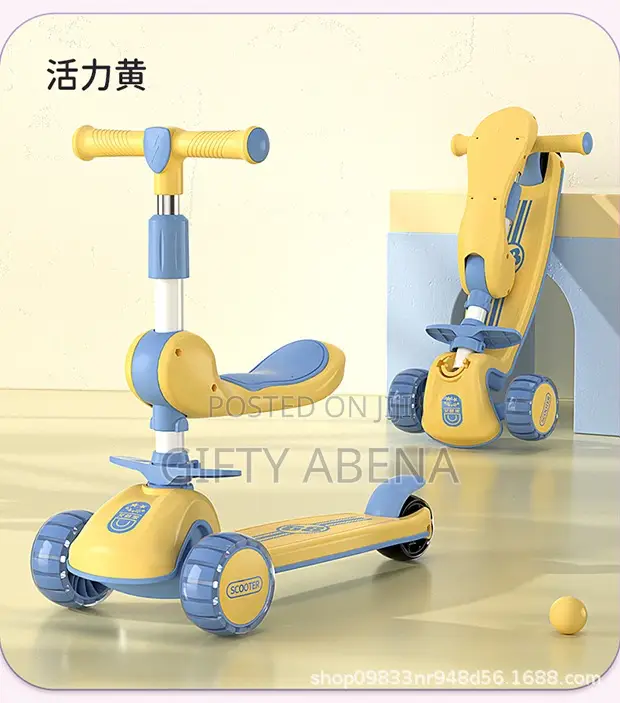 Kids Scooter With Plain and Disco Wheel