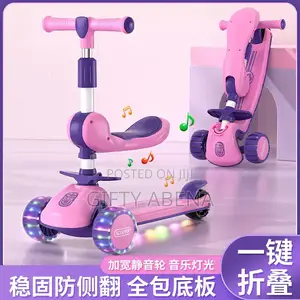 Kids Scooter With Plain and Disco Wheel