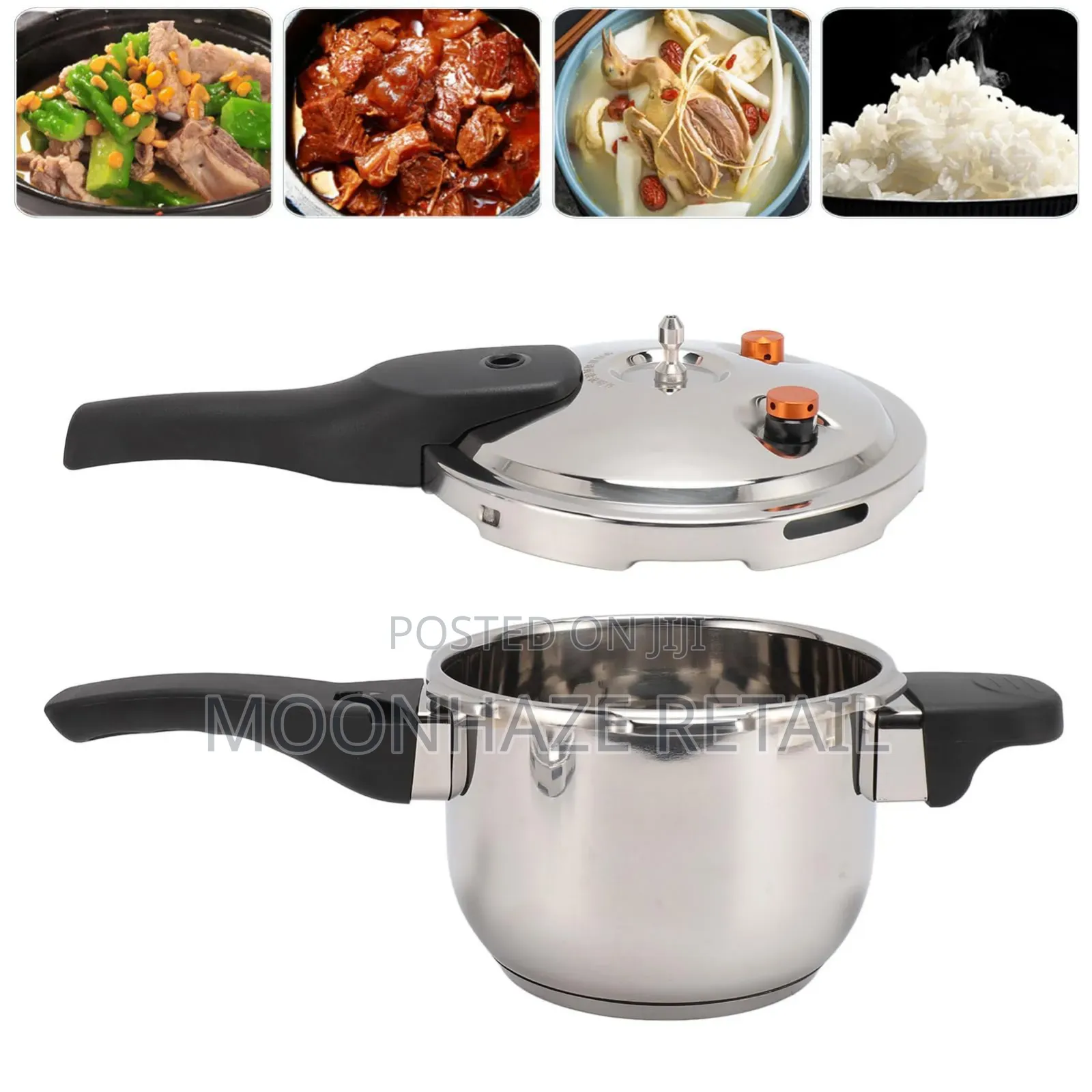 Heavy-Duty Aluminum Pressure Cookers (All Sizes: 4l to 50l)