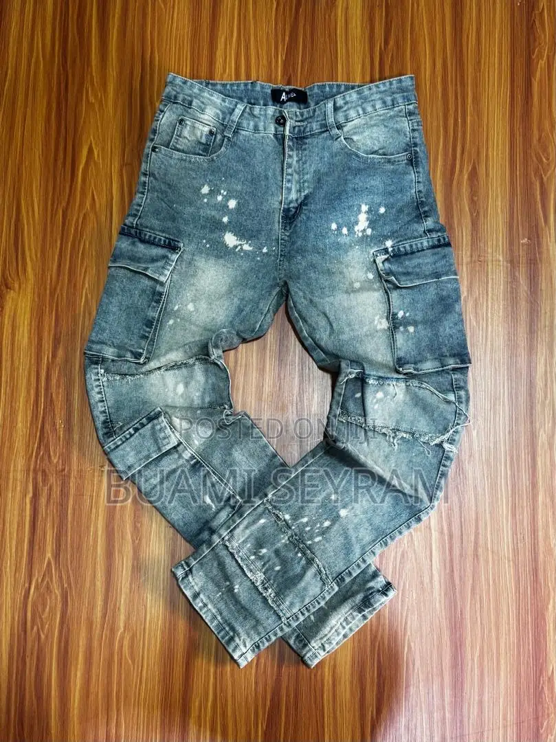 Side-Pocket Jeans Trousers