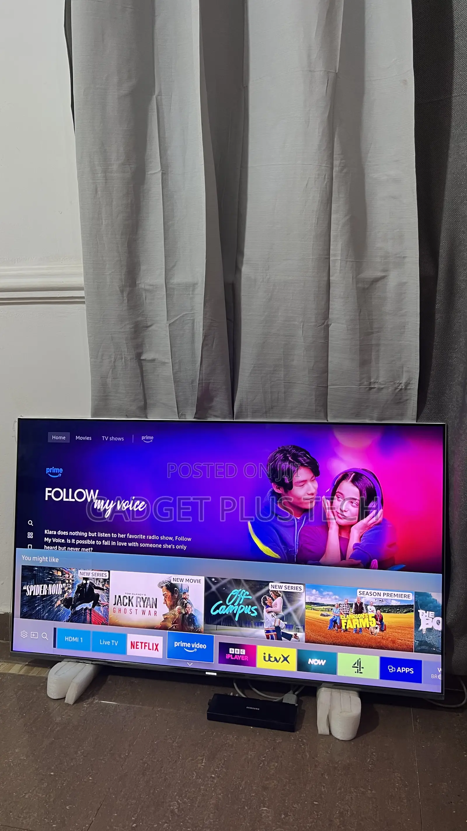 50” Samsung 120hz Super Qled Smart Tv From Germany