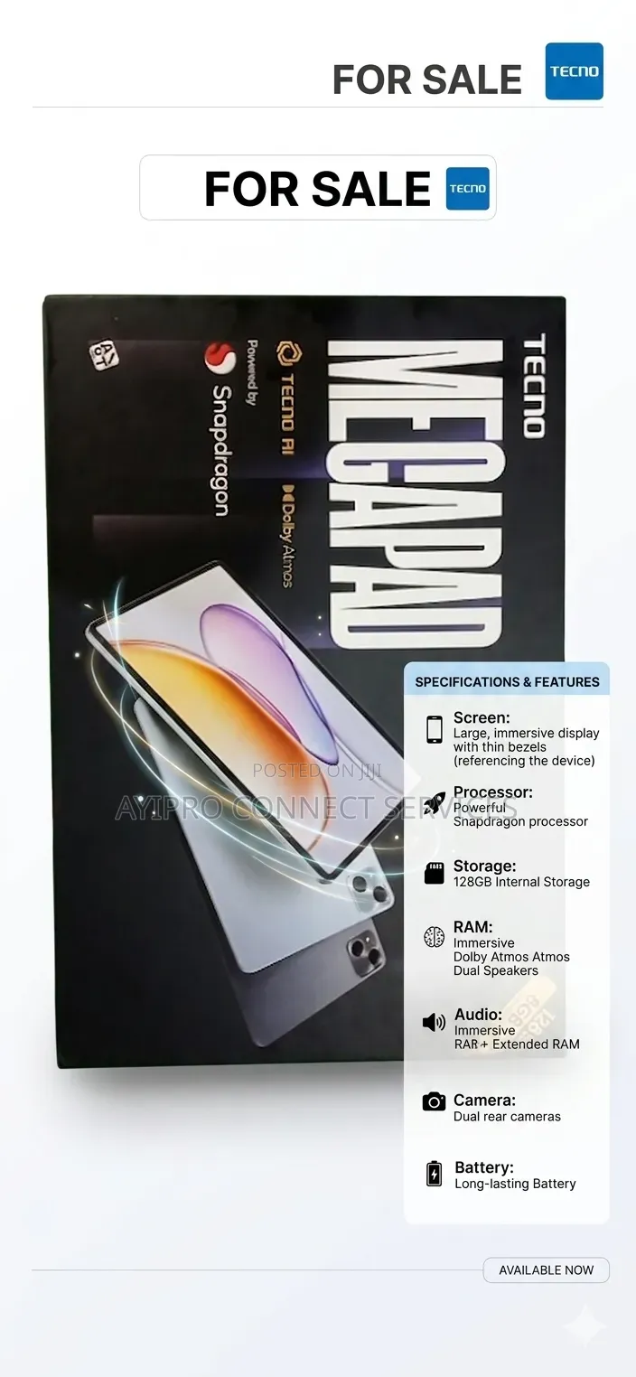 Tecno Megapad SE 128 GB Gray