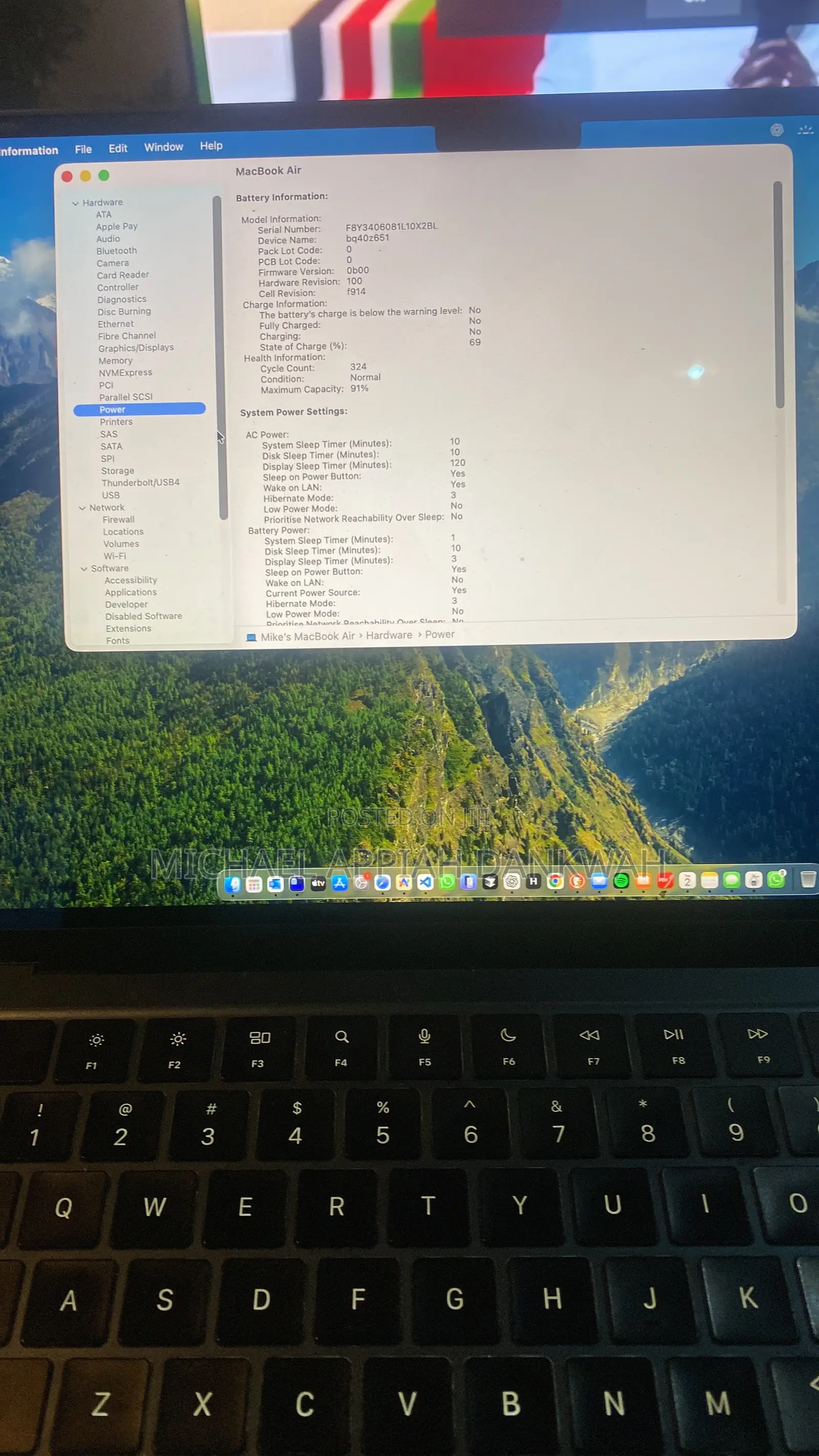 Laptop Apple MacBook Air 2022 M2 8GB Apple M2 SSD 256GB
