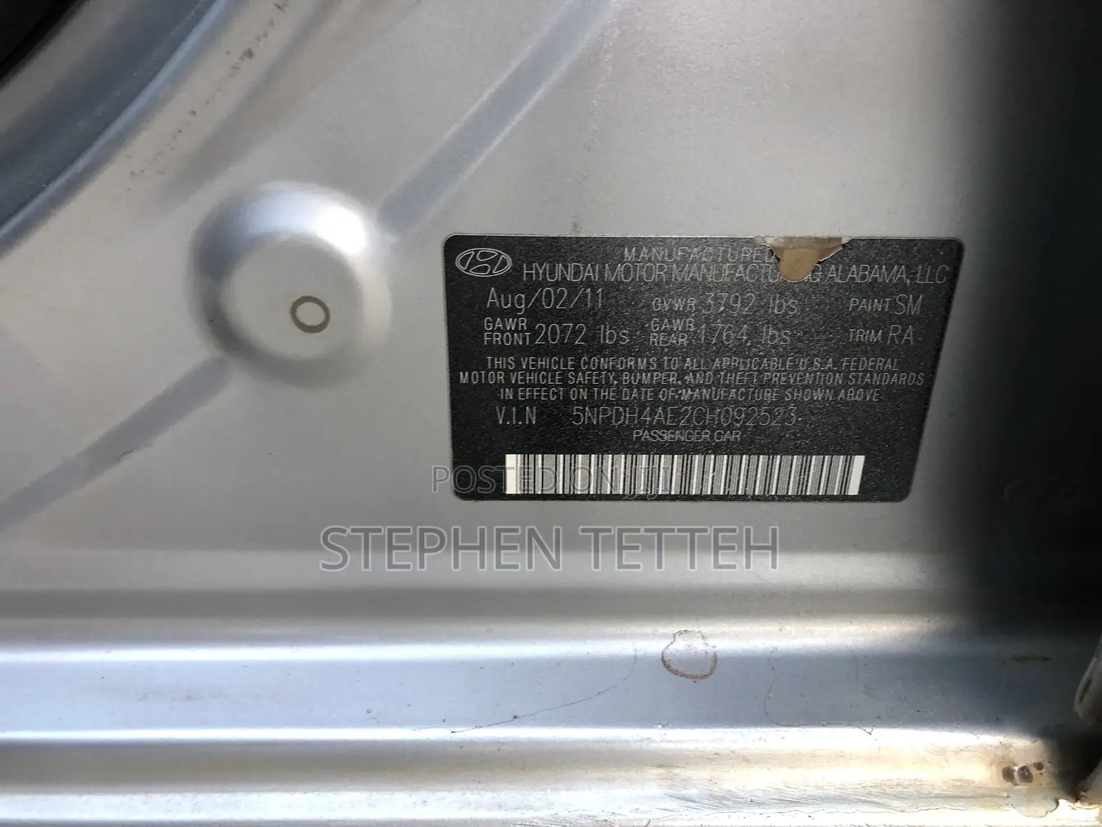 Hyundai Elantra GLS Sedan FWD (1.8L 4cyl 6A) 2013 Silver
