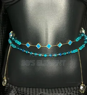 Royal Blue and White Beads