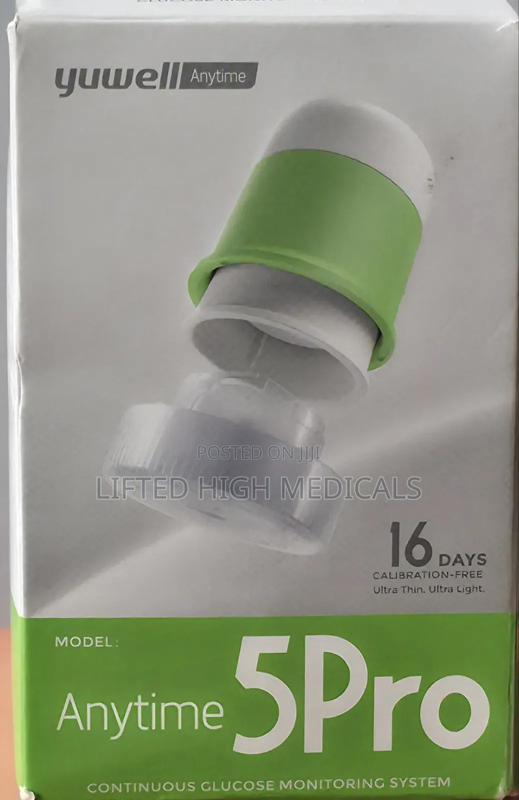 Yuwell Anytime 5 Pro CGM – 16 Day Glucose Monitor