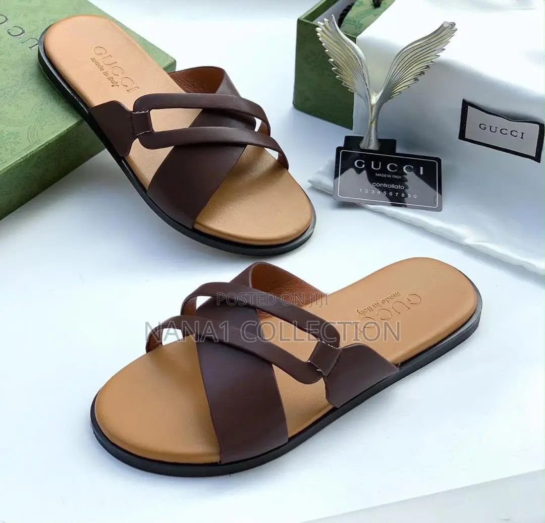 Men’S Balenciaga Cross Slippers