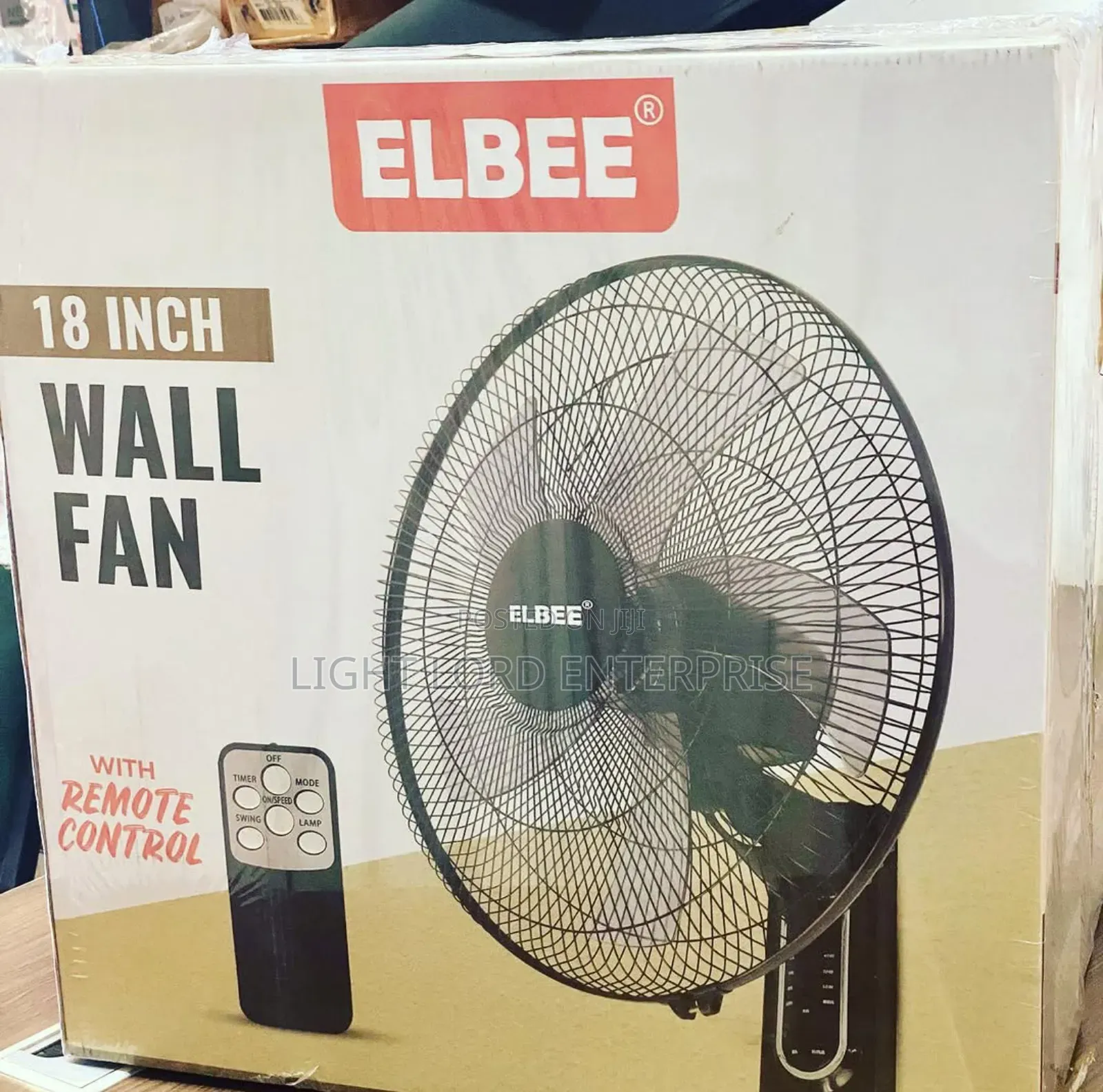 Elbee Wall Fan With Remote Control