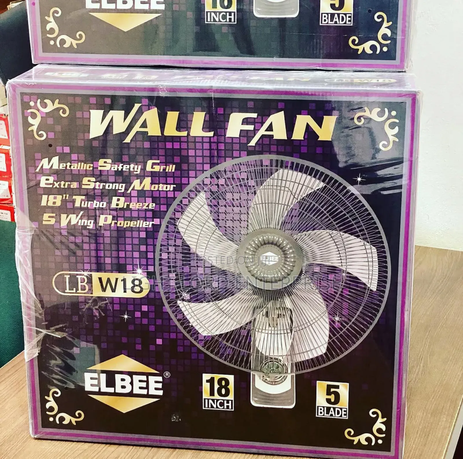 5 Wing Propeller Elbee Wall Fan