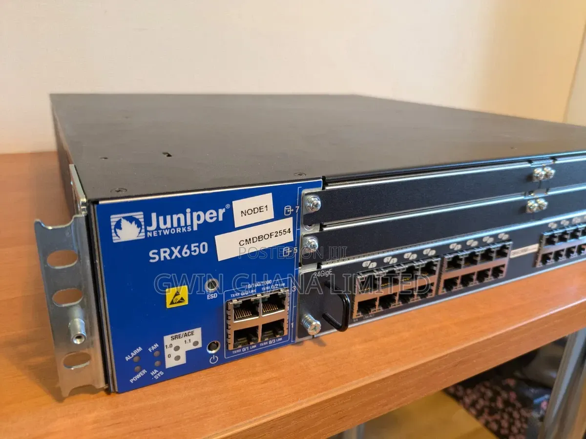 Juniper Srx650 VPN Firewall Services Gateway. 8sfp Port