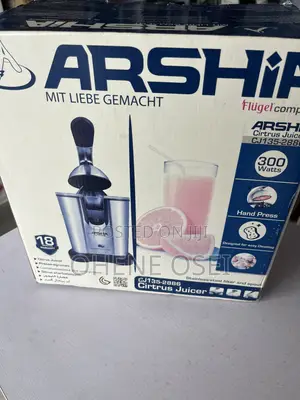 Arshia Electric Citrus Juicer 300w – Stainless Steel Hand Press