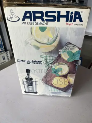 Arshia Electric Citrus Juicer 300w – Stainless Steel Hand Press