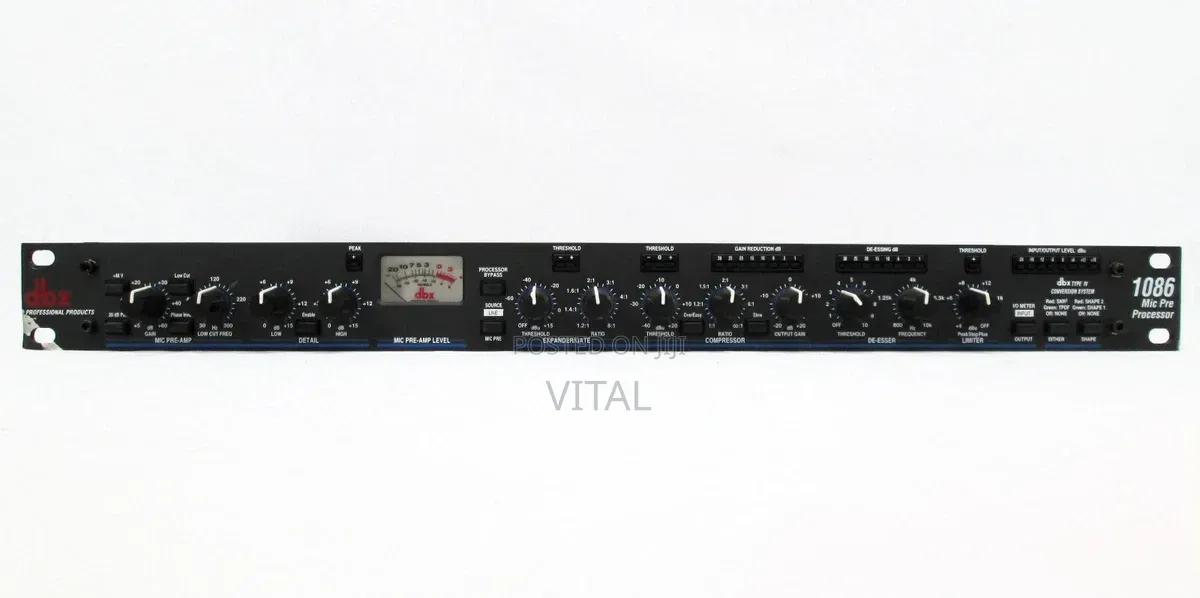 DBX 1086 Mic Pre Processor - Compressor De-Esser Expander/Gate Limiter