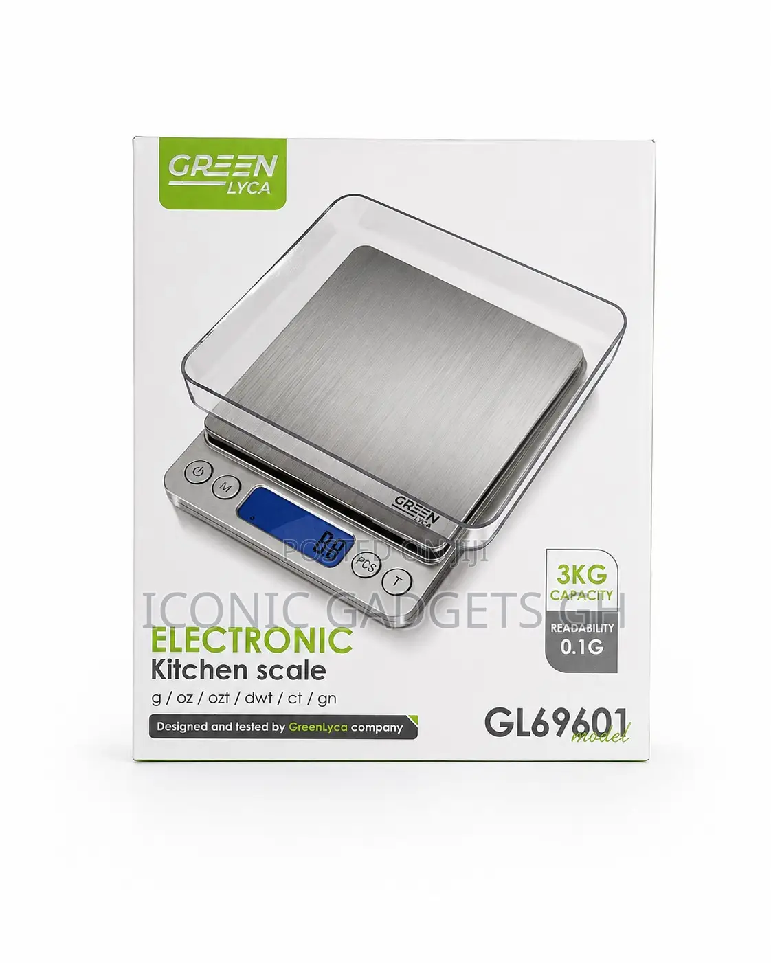 Electronic Kitchen Scale 3kg Capacity