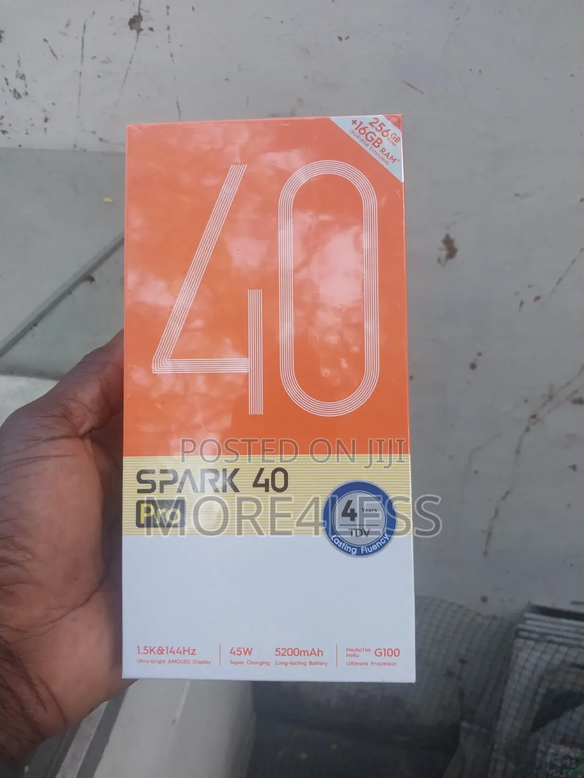 New Tecno Spark 40 Pro 256 GB Black