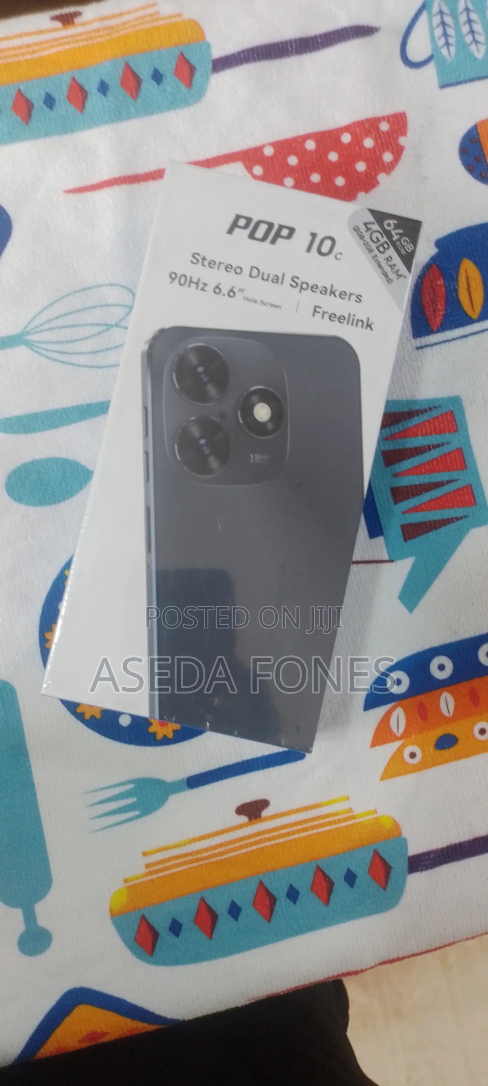 New Tecno Pop 10C 64 GB Black