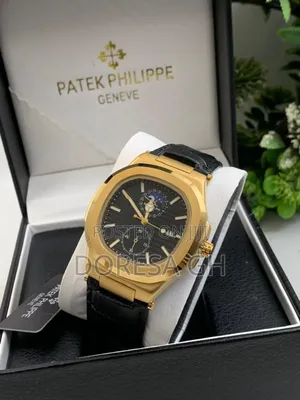 Patek Leather Watch for Men – Classic Everyday Wristwatch