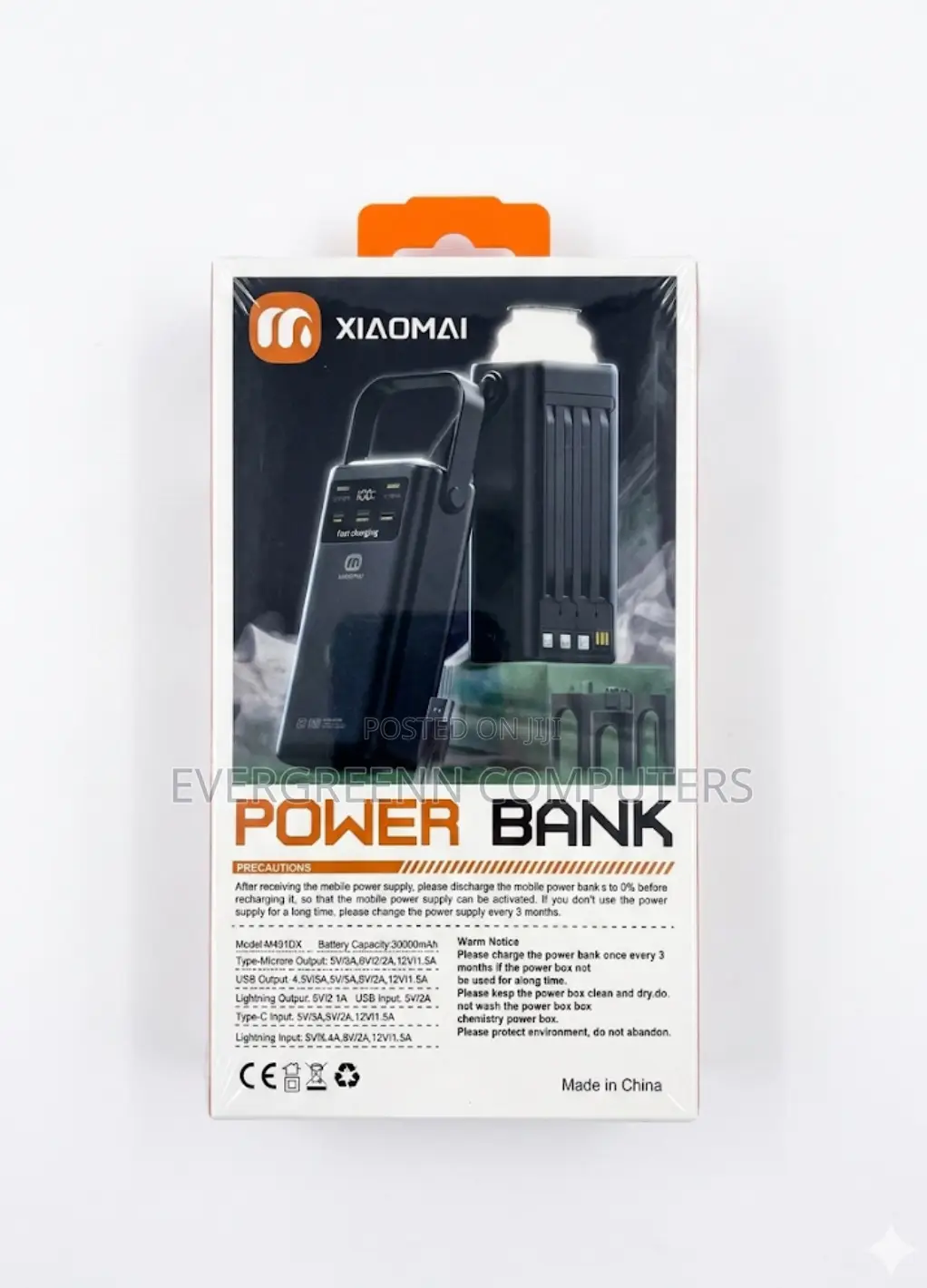 Xiaomai 30000mah Super Fast Charging Power Bank (22.5w Pd) – Brand New