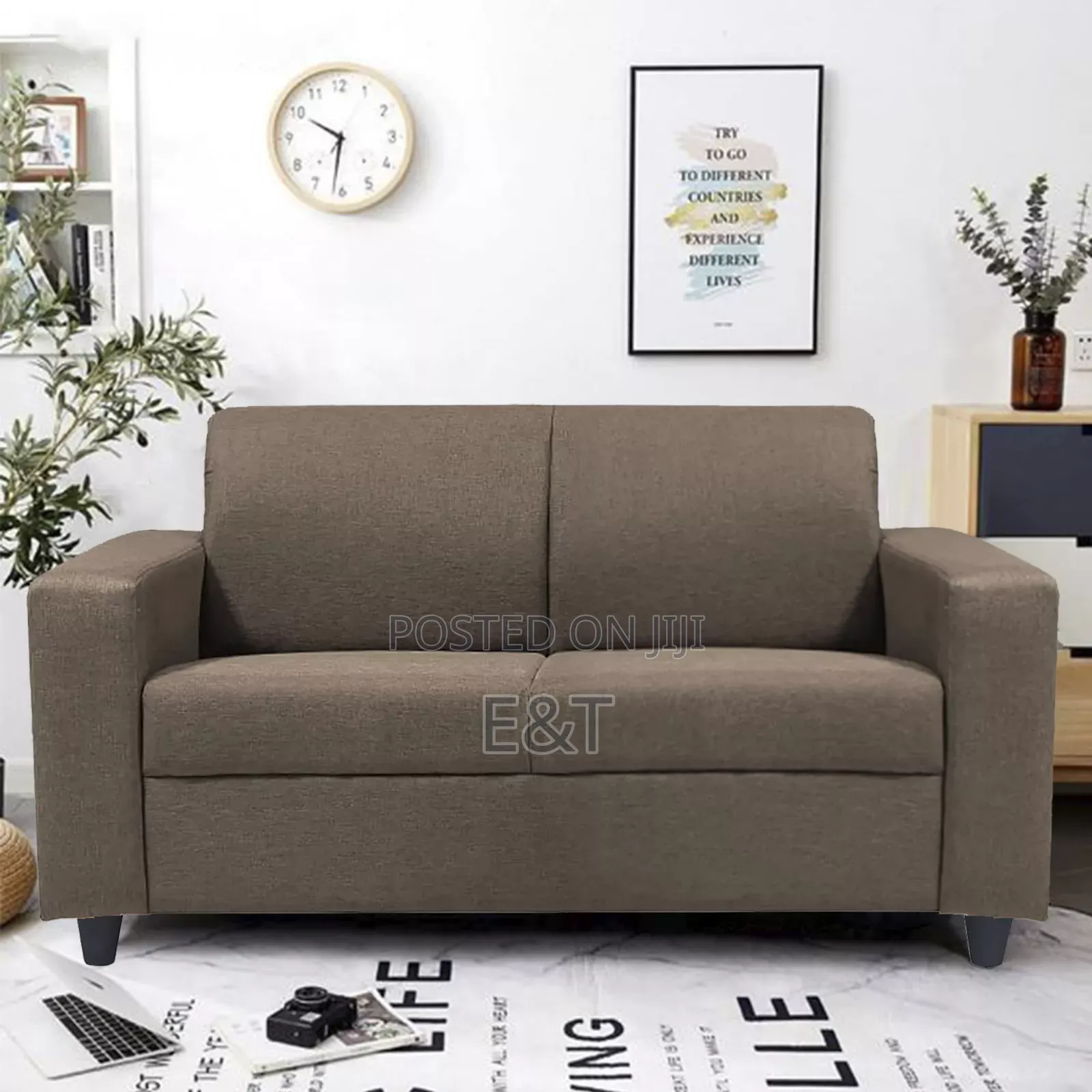 Medium Brown 2 in 1 Sofa
