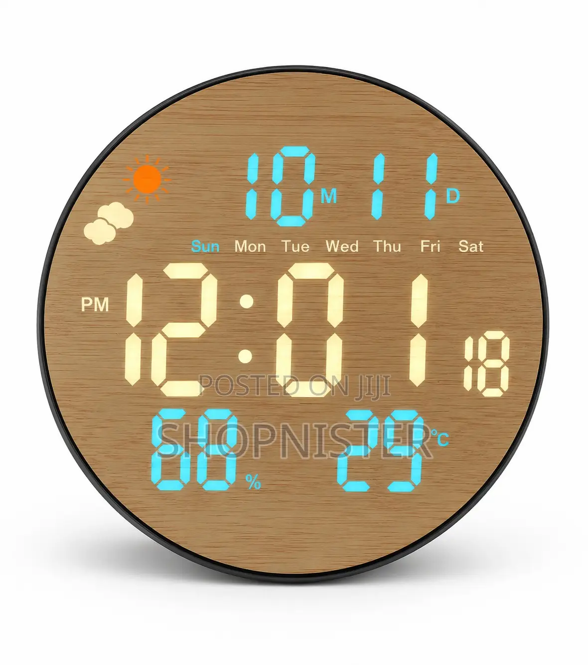 Led Digital Wall Clock With Remote Control