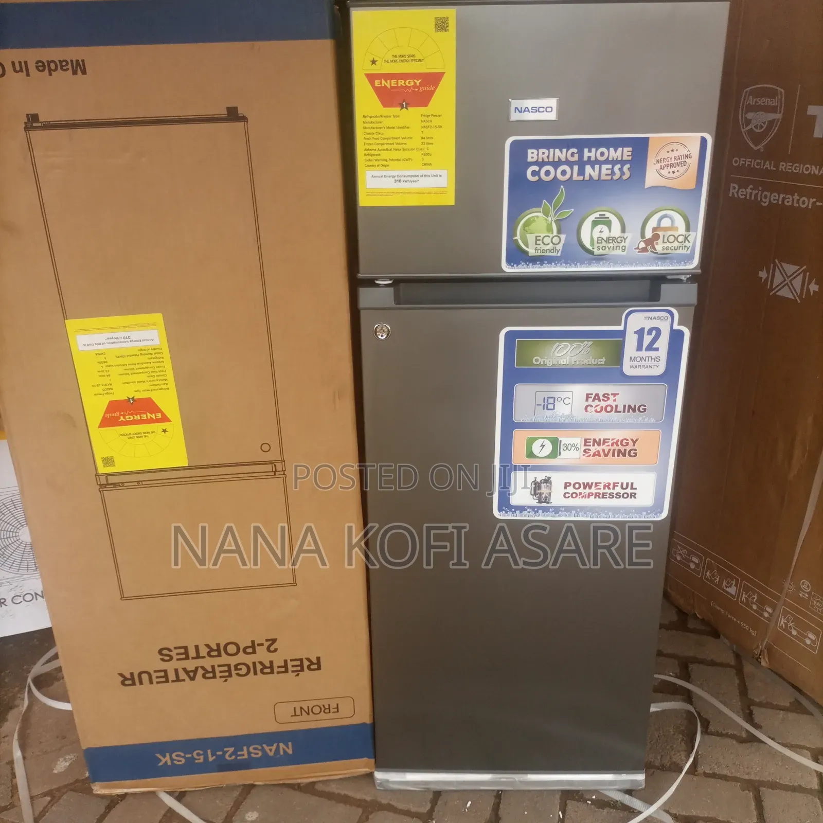 Nasco 107litres Top Freezer Refrigerator