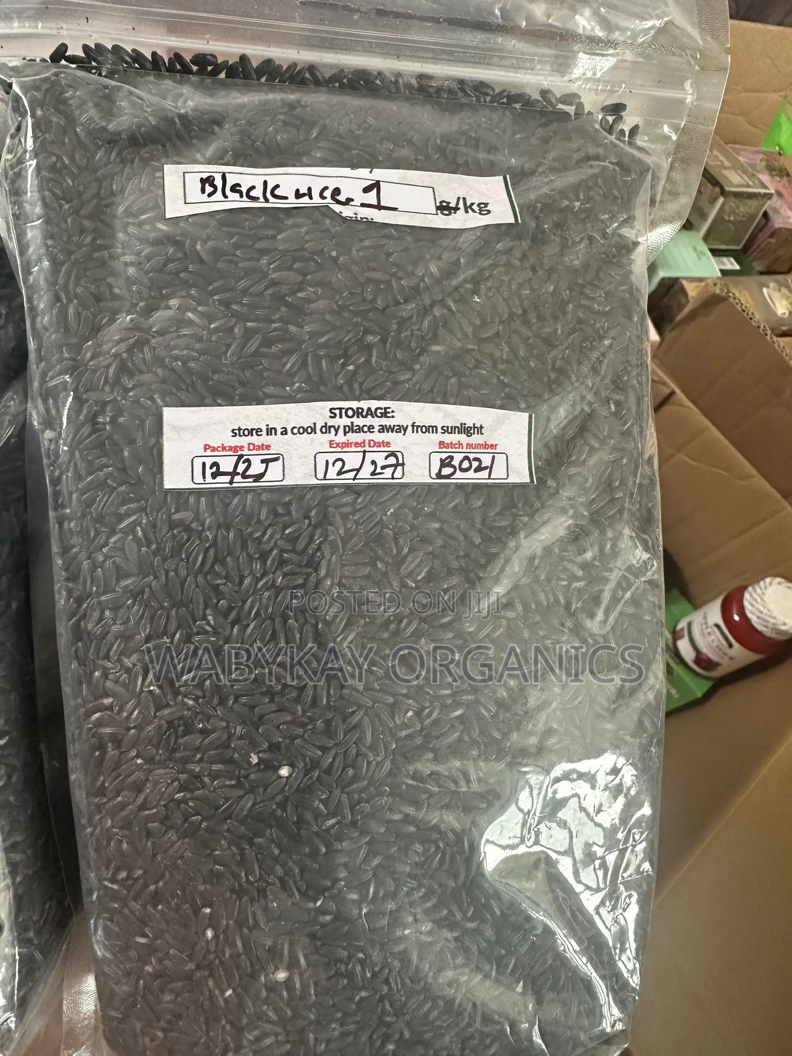 Organic Black Rice 1kg