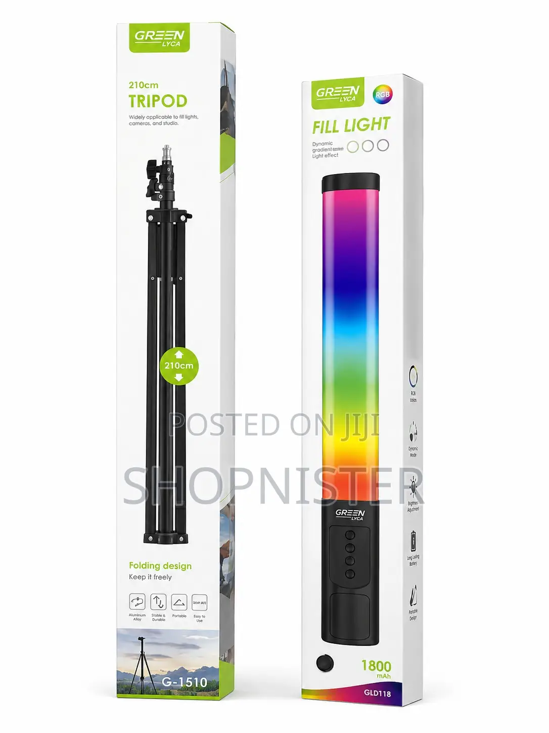 Rgb Led Tube Fill Light With 210cm Adjustable Tripod Stand