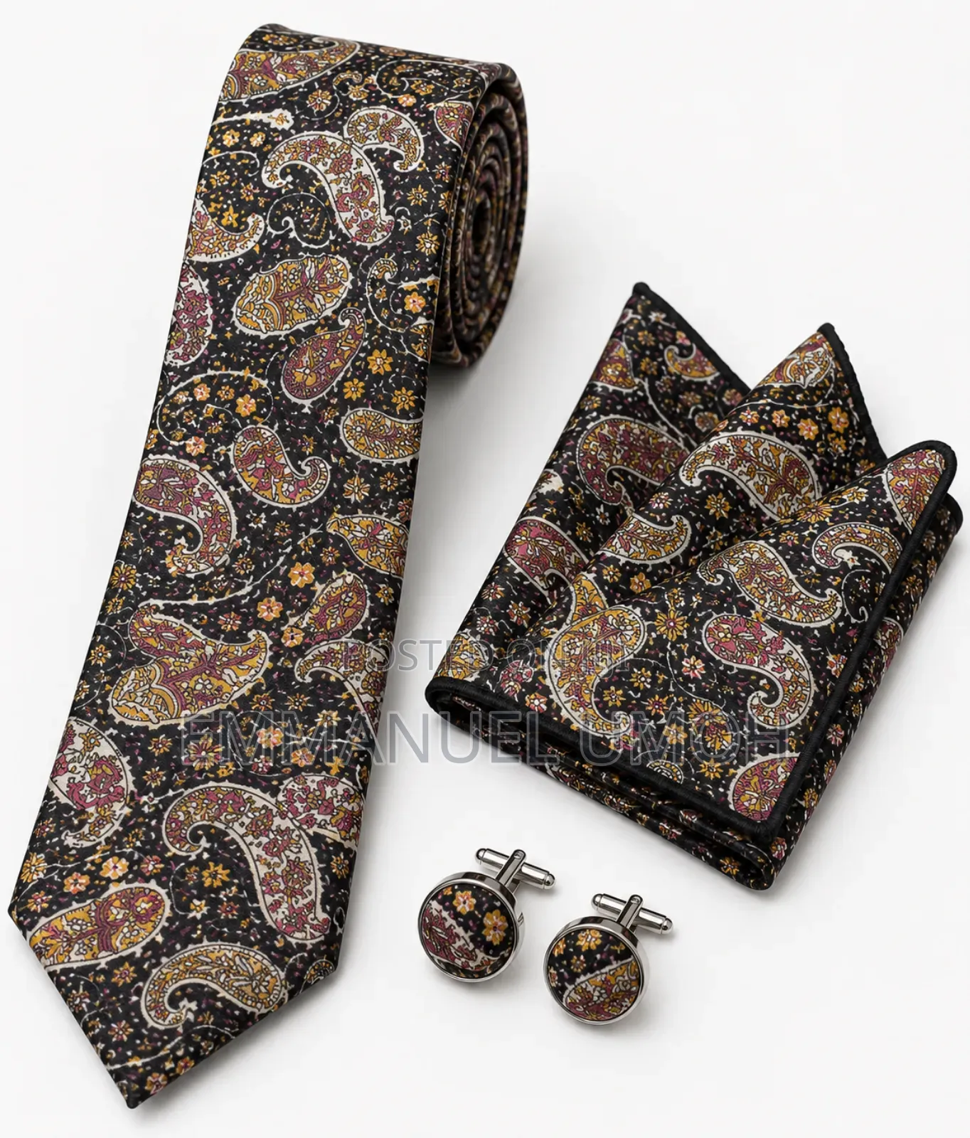 Good Quality Flying Ties With Cufflinks and Pocket Square