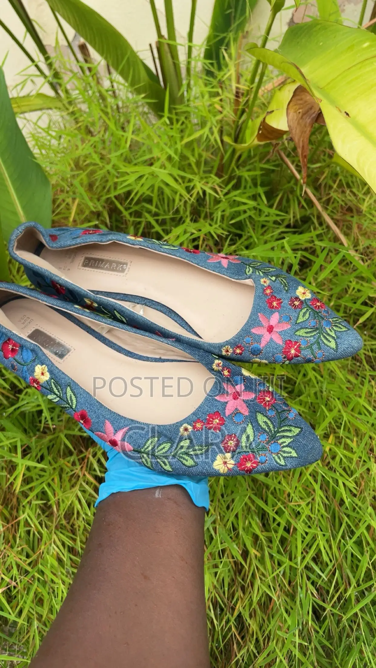 Flat Blue Shoe