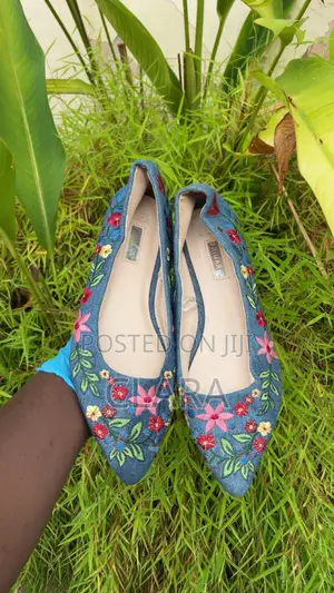Flat Blue Shoe