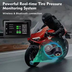 7 Inches Motorcycle Carplay and Navigation Display With Dual Cameras