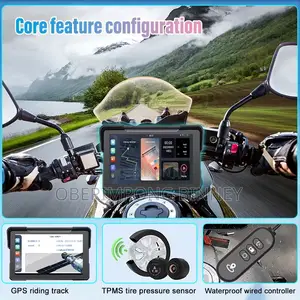 Motorcycle Carplay 7 Inches With Dual Cameras and Navigation
