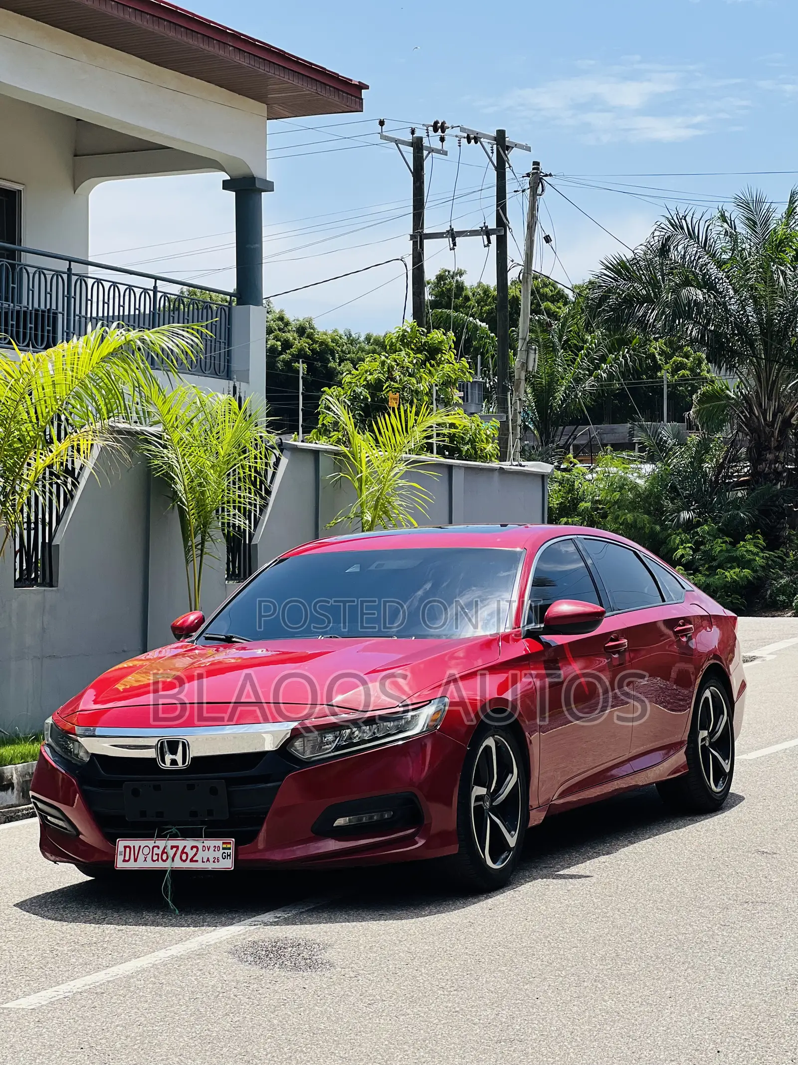 Honda Accord EX-L 2.0T 2018 Burgundy