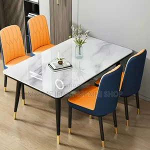 Chalk Vitreous Dinning Table Set