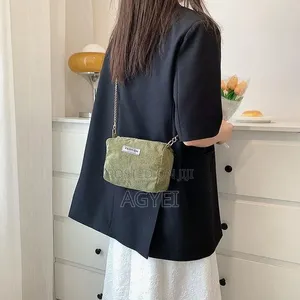 2-Piece Women’S Corduroy Tote Bag Set