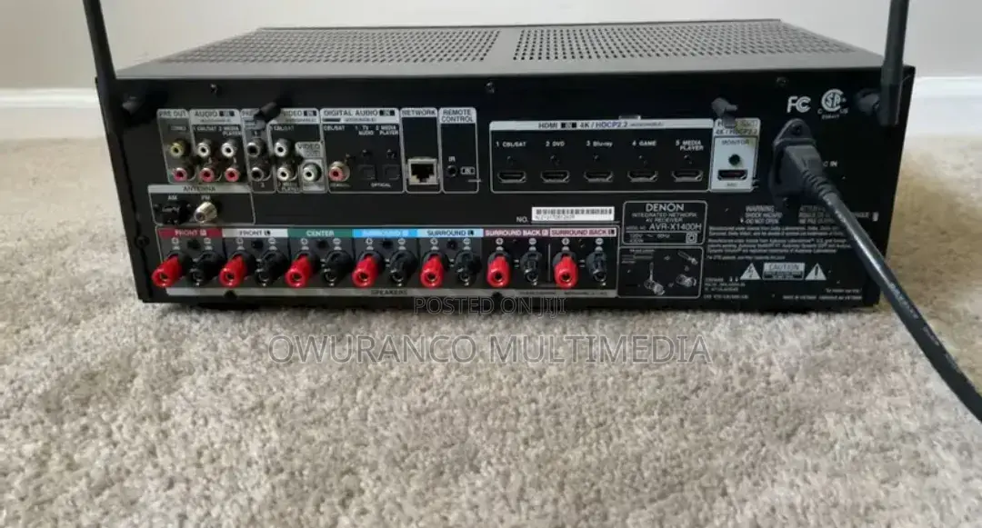 Denon Avr-X1400h 7.2 Channel Full Ultra Hd Av Receiver