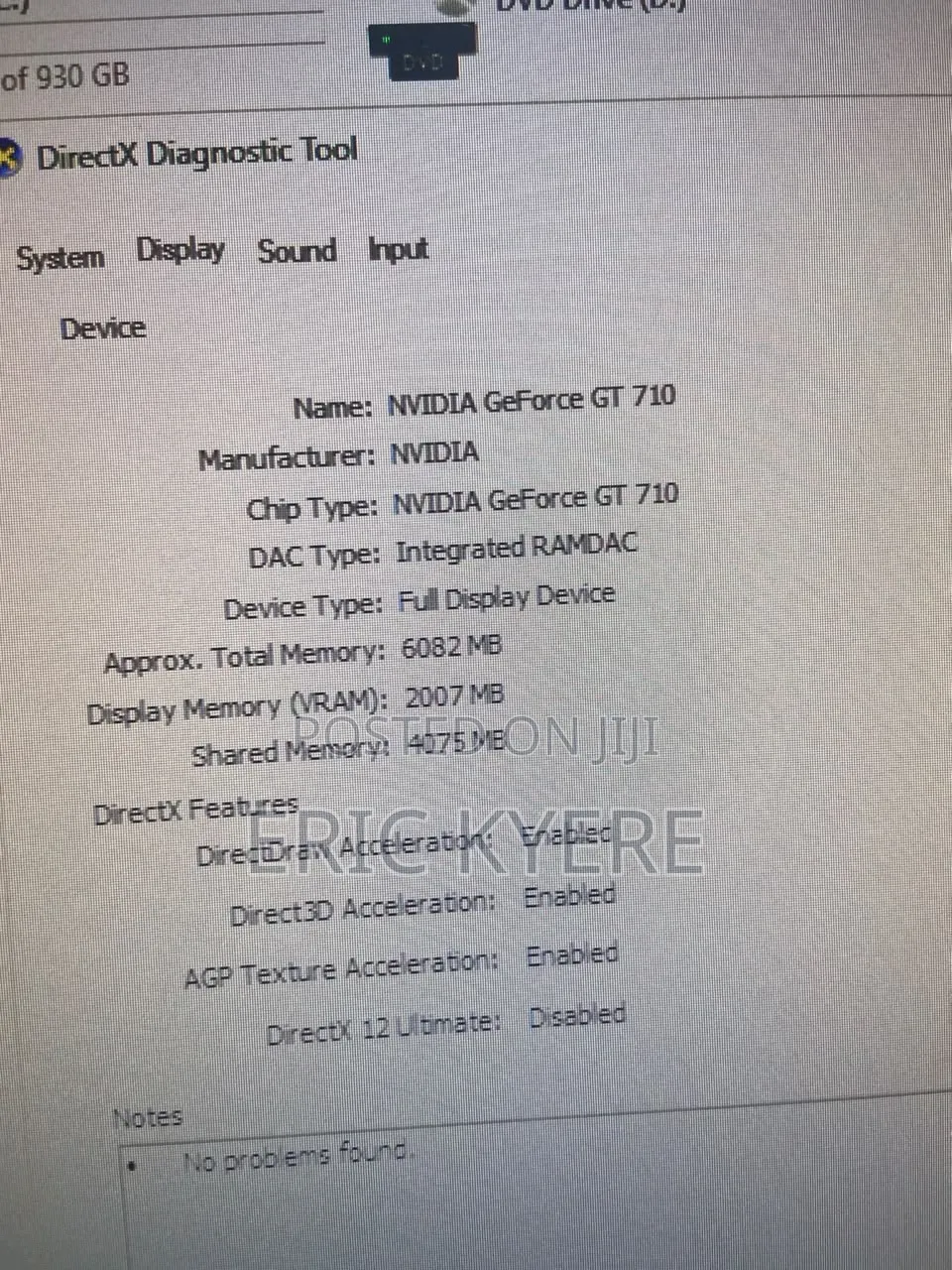 Desktop Computer Lenovo 8GB Nvidia HDD 1T