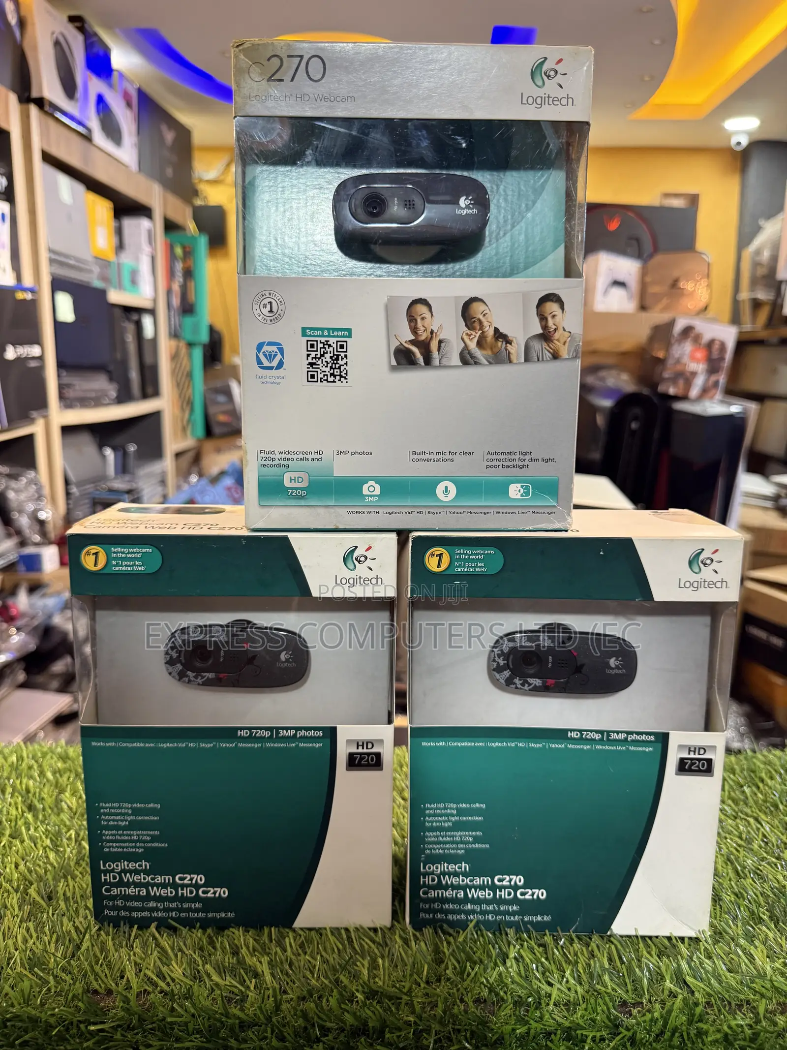 Logitech C270 Original Hd Webcam for Video Calling Etc From Uk