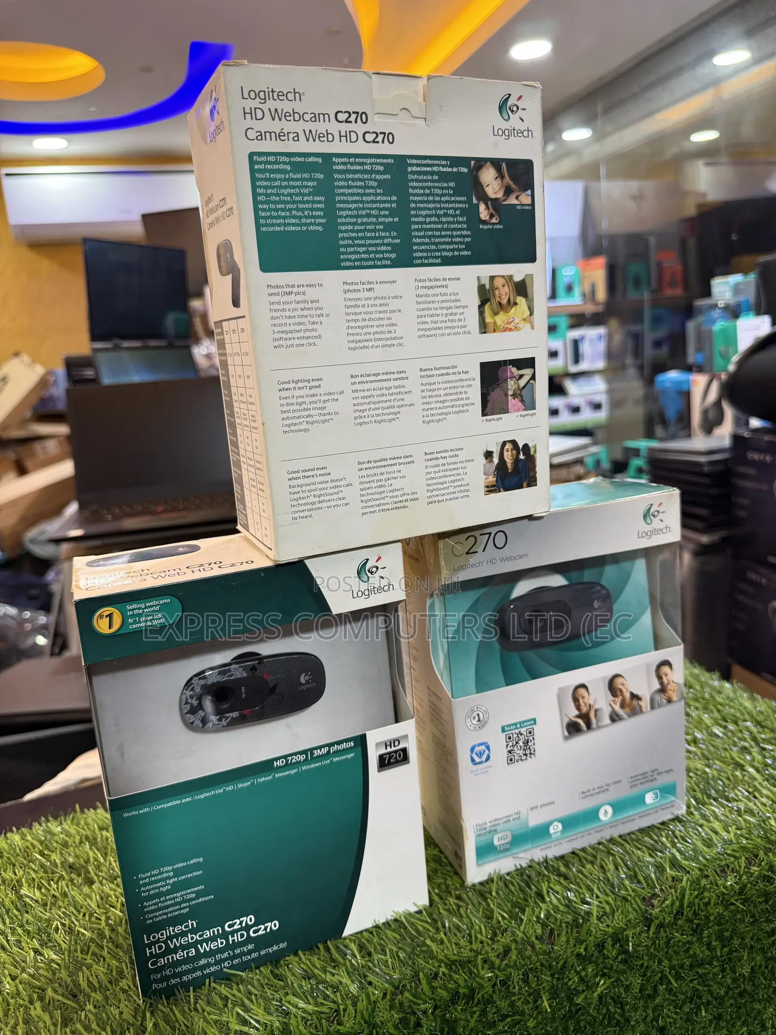 Logitech C270 Original Hd Webcam for Video Calling Etc From Uk