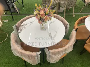 Round Marble Dining Sets With 4 Seater
