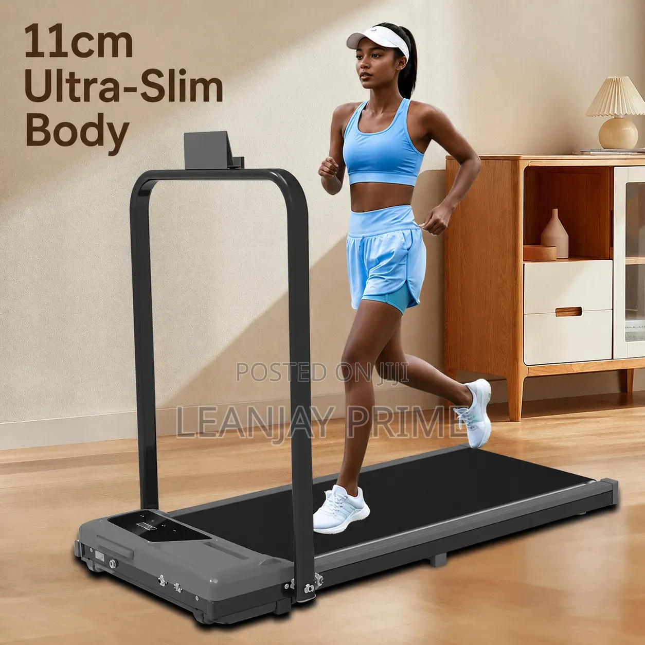 Foldable Slim Treadmill – Home Fitness Machine