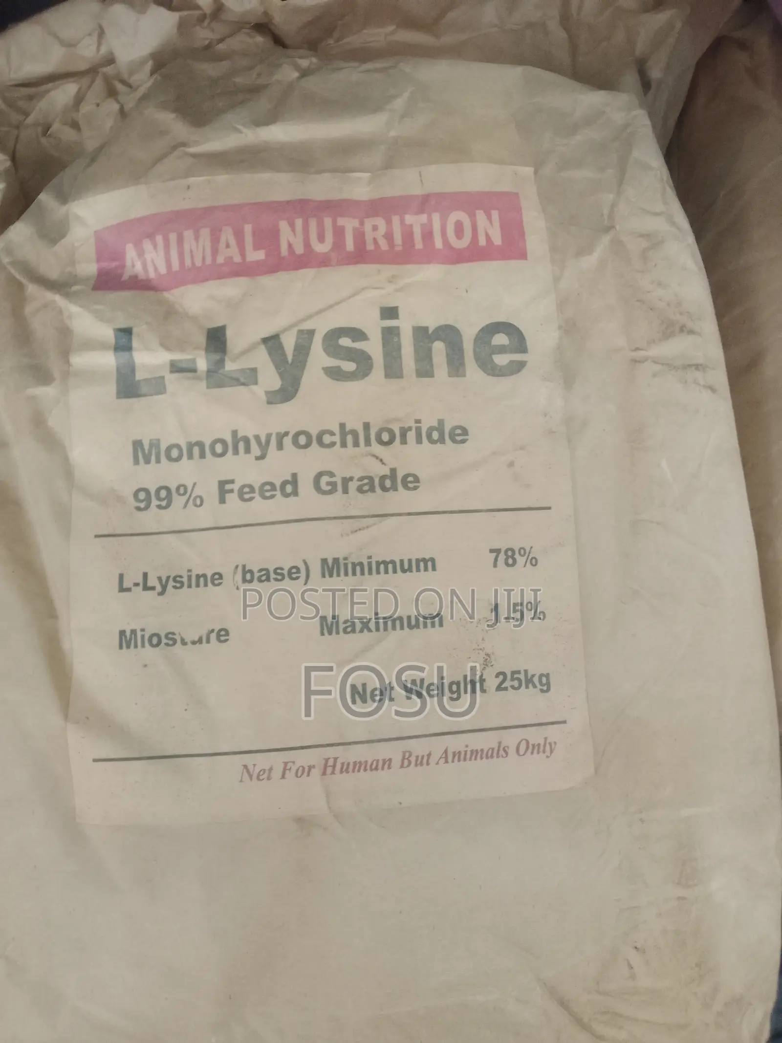 L Lysine 25kg