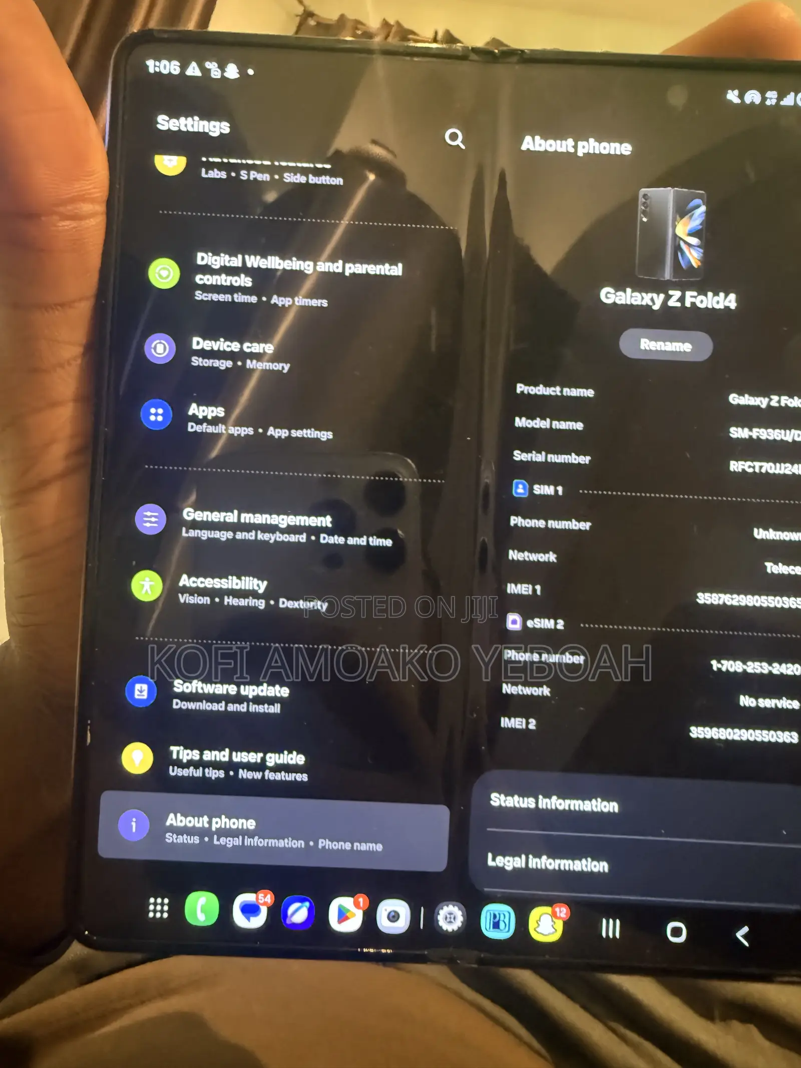 Samsung Galaxy Z Fold4 256 GB Black