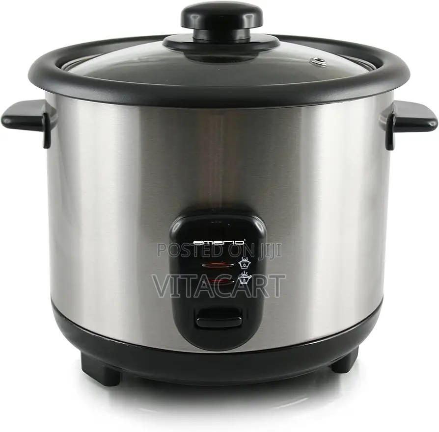 Emerio Rice Cooker Stainless Steel Silver