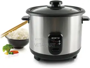 Emerio Rice Cooker Stainless Steel Silver