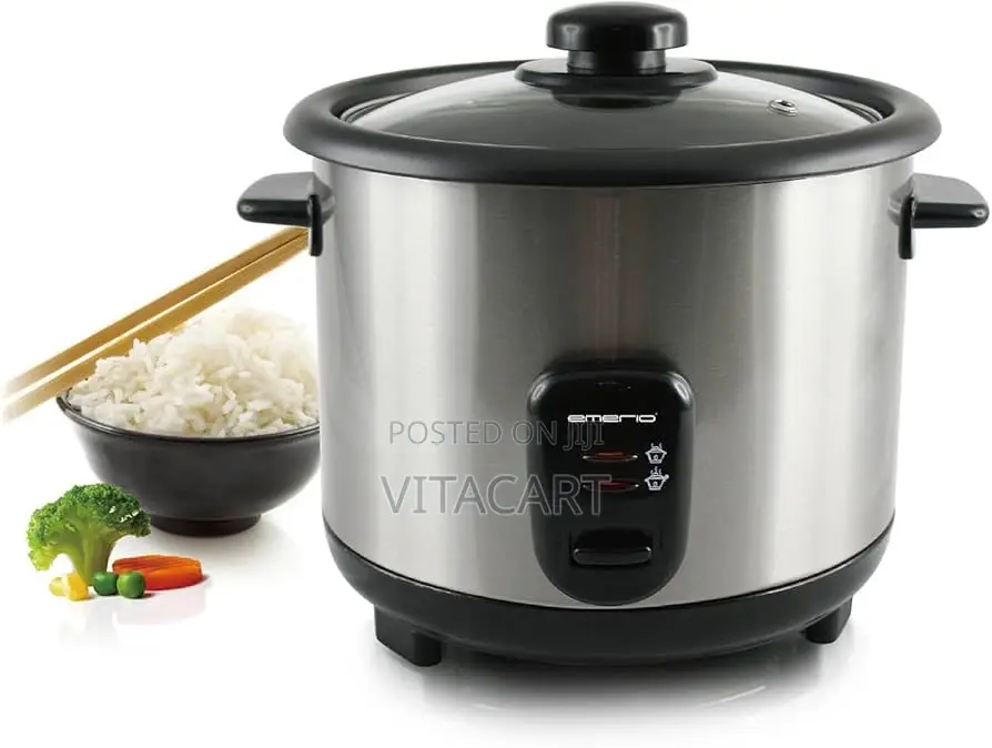 Emerio Rice Cooker Stainless Steel Silver