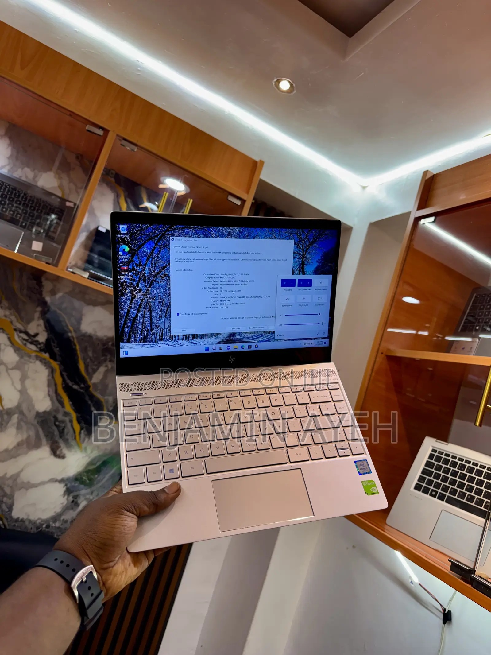 Laptop HP Envy 13 8GB Intel Core i5 SSD 256GB