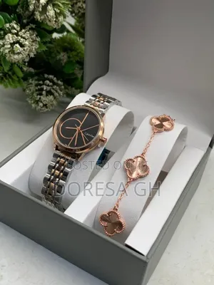 Calvin Klein Watch and Bangle Set – Gift Set for Women