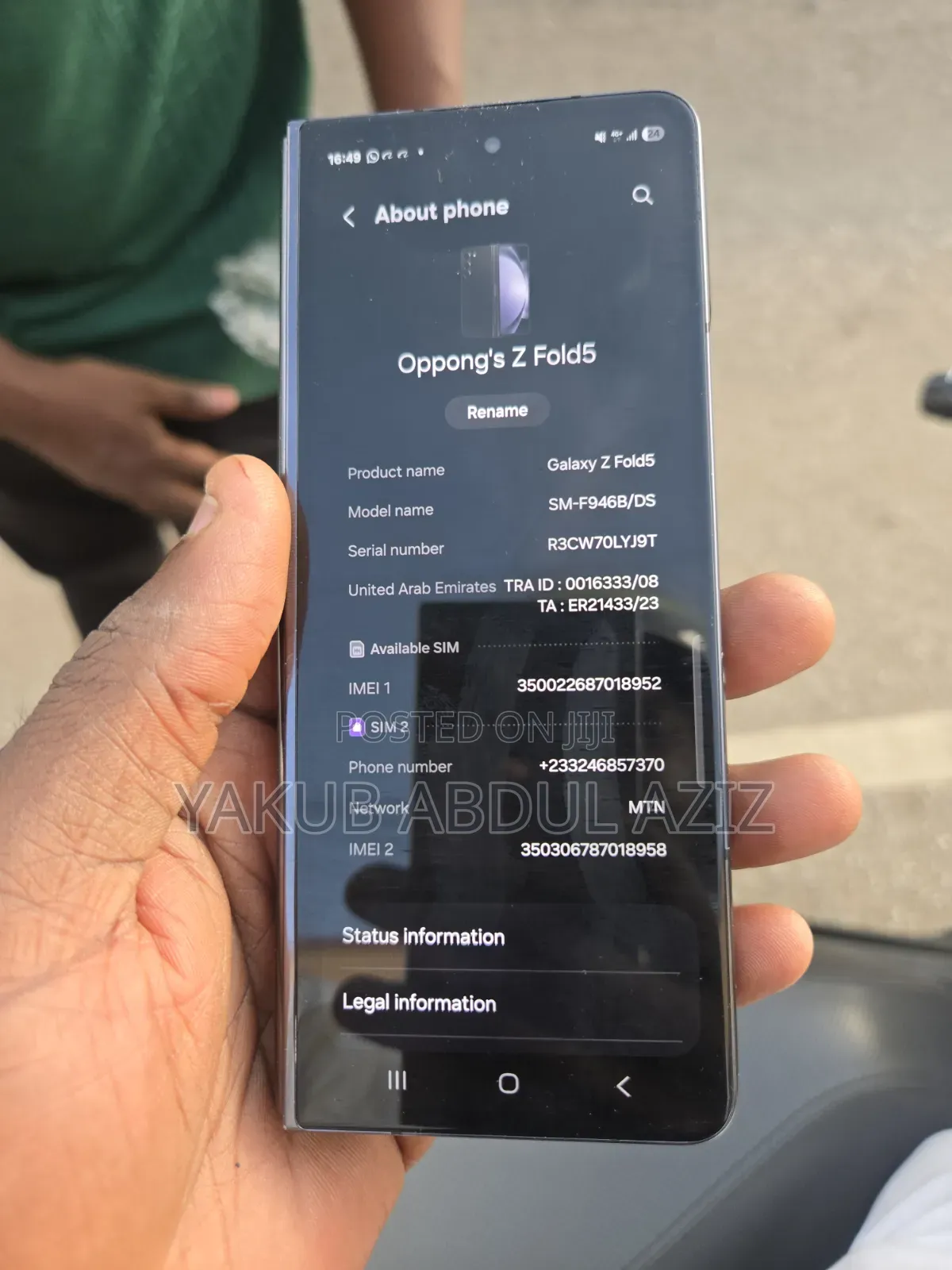 Samsung Galaxy Z Fold 5 256 GB Black