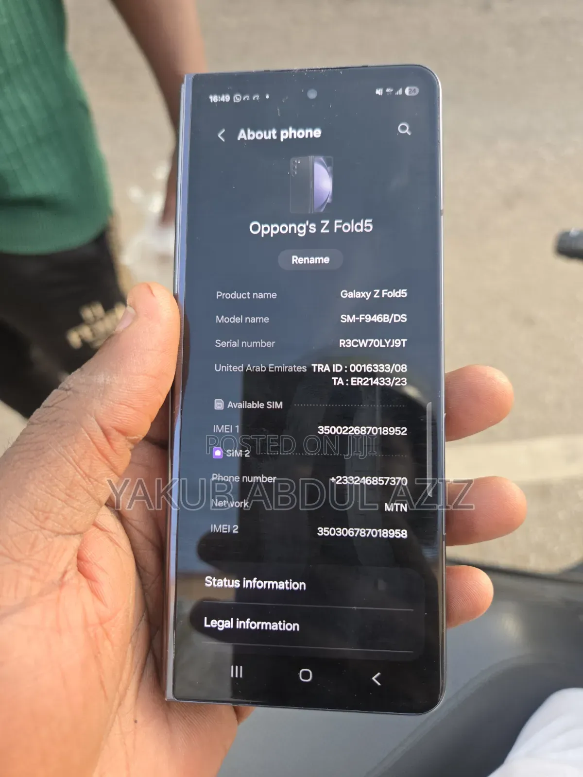 Samsung Galaxy Z Fold 5 256 GB Black